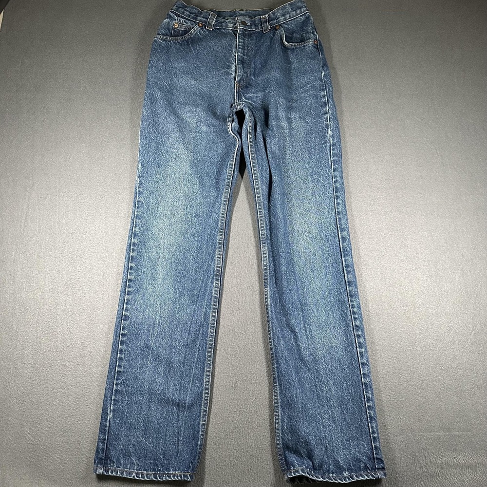 Vtg Levis Jeans Womens 27x32 Blue Medium Wash High Rise‎ Denim White Label